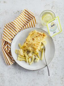 Mac’n’cheese de chou-fleur au cheddar