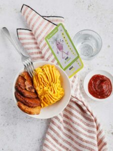 Nuggets végétaux et purée de patates douces