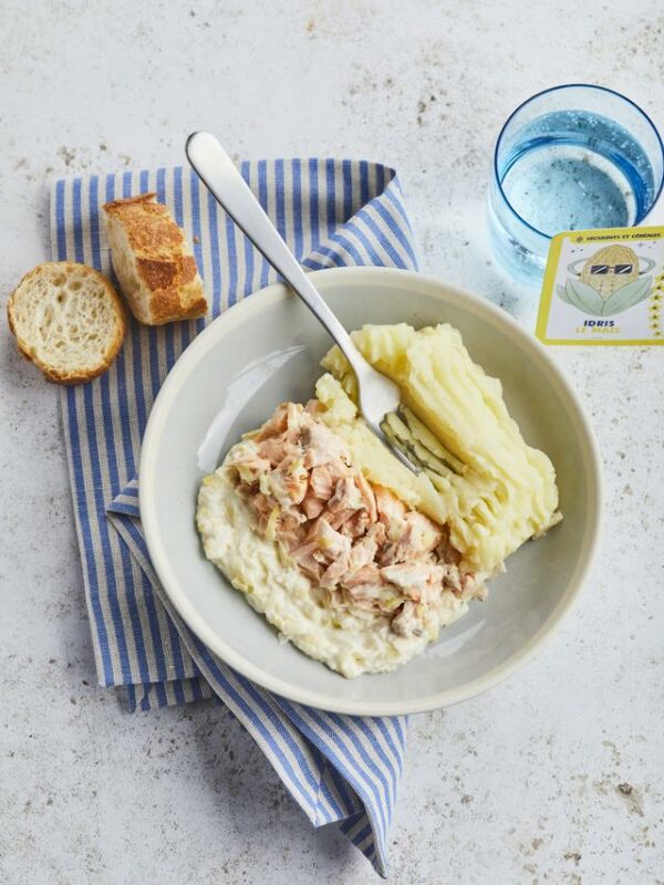 Parmentier saumon et poireaux - PAUPIETTES