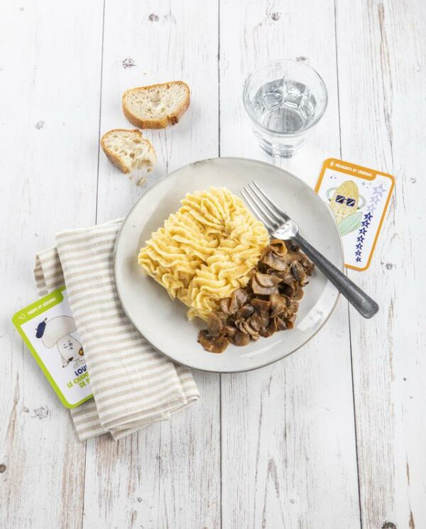 Polenta crémeuse et poêlée de champignons - PAUPIETTES