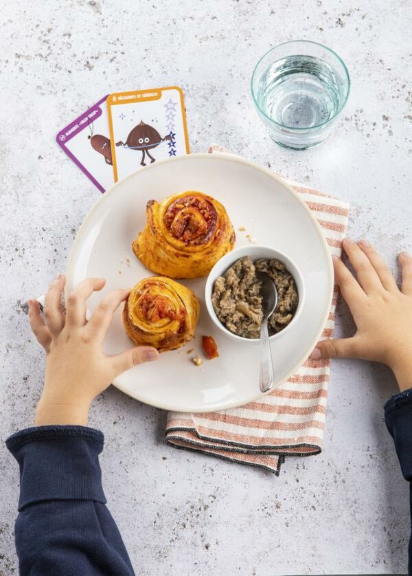 Pizza rolls et écrasé panais châtaigne - PAUPIETTES